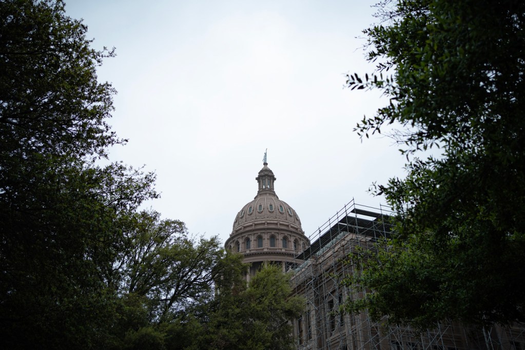 View of the Texas Capitol where Senate Bill 26 was presented at a Texas Senate Health and Human Services Committee hearing by Texas state Sen. Lois Kolkhorst on Wednesday in Austin.