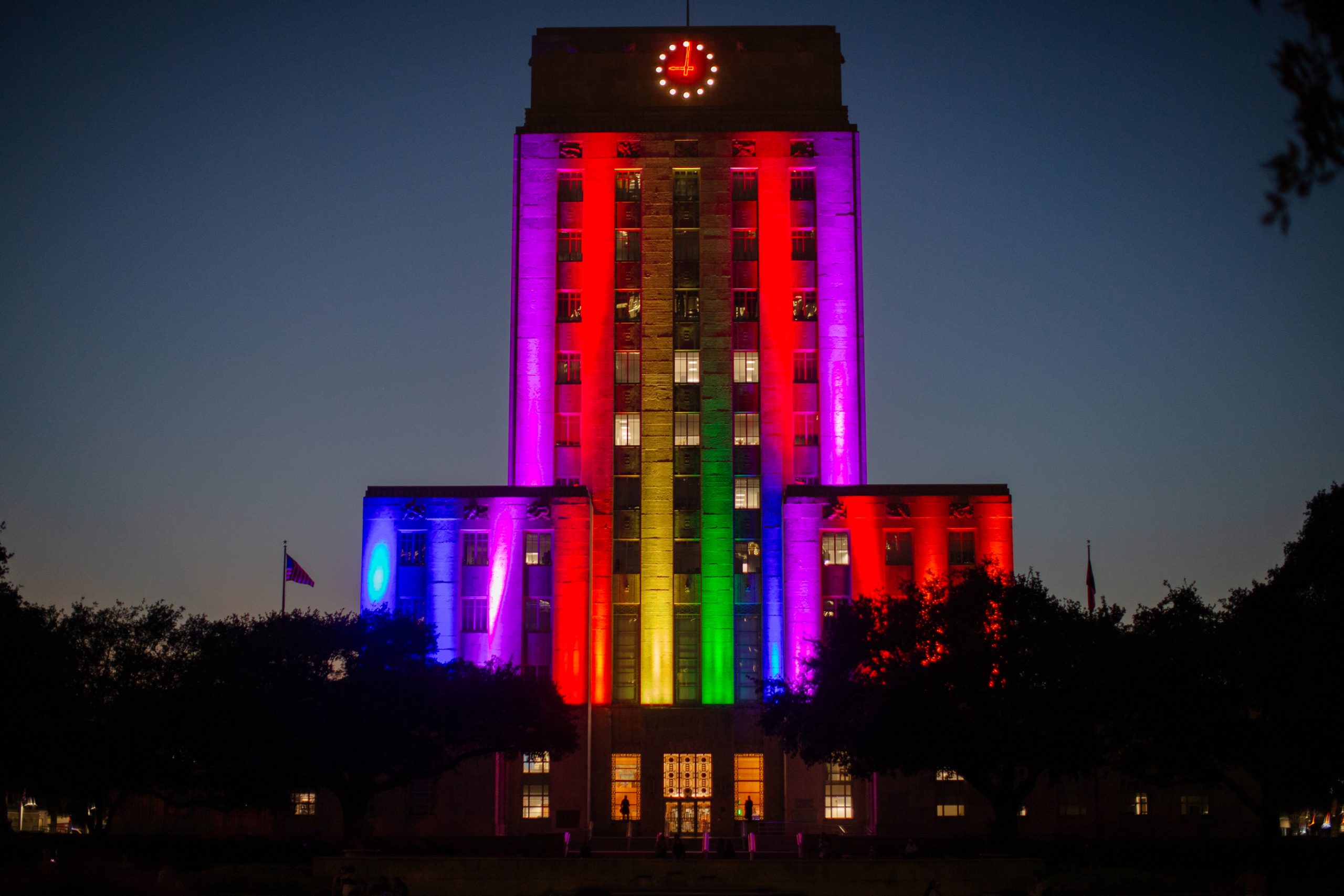 Houston City Hall lights up in support of Pride Houston